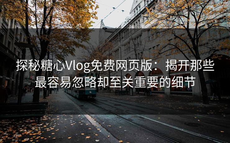 探秘糖心Vlog免费网页版：揭开那些最容易忽略却至关重要的细节