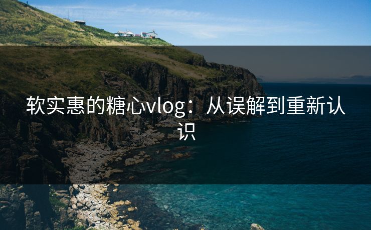 软实惠的糖心vlog：从误解到重新认识